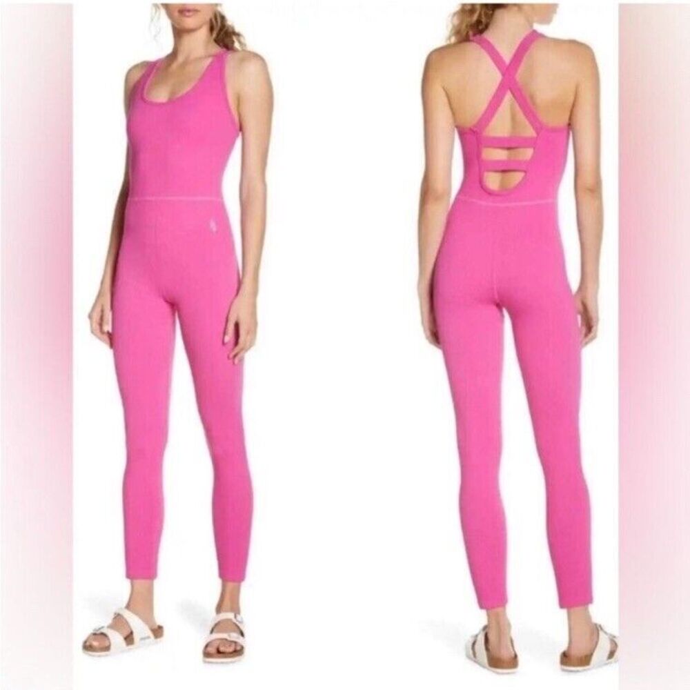 Free People Pink Jumpsuit